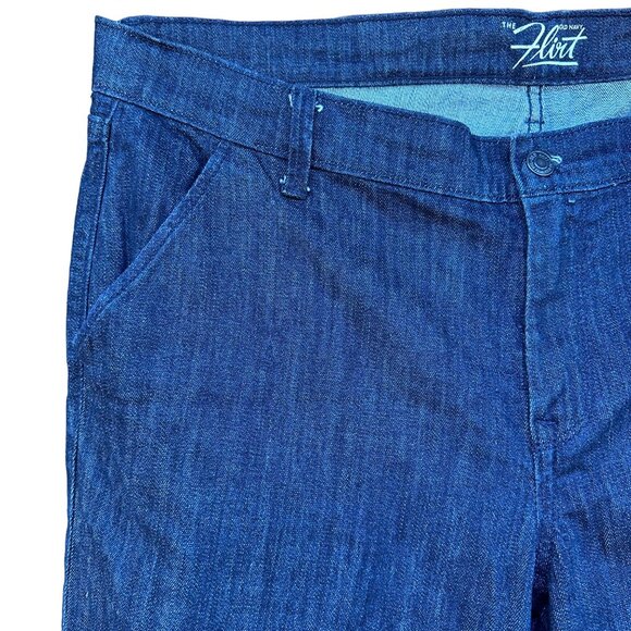 Old Navy The Flirt Dark Blue Flare Bell Bottom Jeans Size 16 - Picture 5 of 12